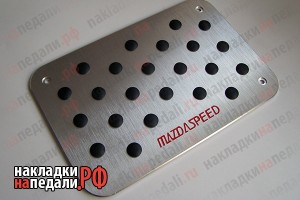 Накладка на коврик Mazdaspeed (красный)