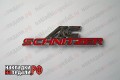 Шильдик на решетку радиатора AC Schnitzer (красный)VIS-RG013