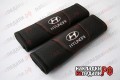 Накладки на ремни с перфорацией Hyundai (черные)HX-008-LB
