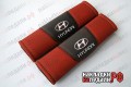Накладки на ремни с перфорацией Hyundai (красные)HX-008-LR