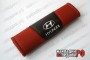 Накладки на ремни с перфорацией Hyundai (красные)