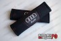 Накладки на ремни с перфорацией Audi (черные)