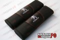 Накладки на ремни с перфорацией Peugeot (черные)HX-022-LB