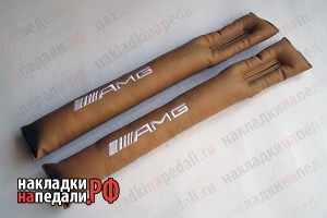 Накладки на кресло боковые AMG (коричневые)