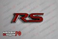 Шильдик металлический RS (красный)VIS-MS021